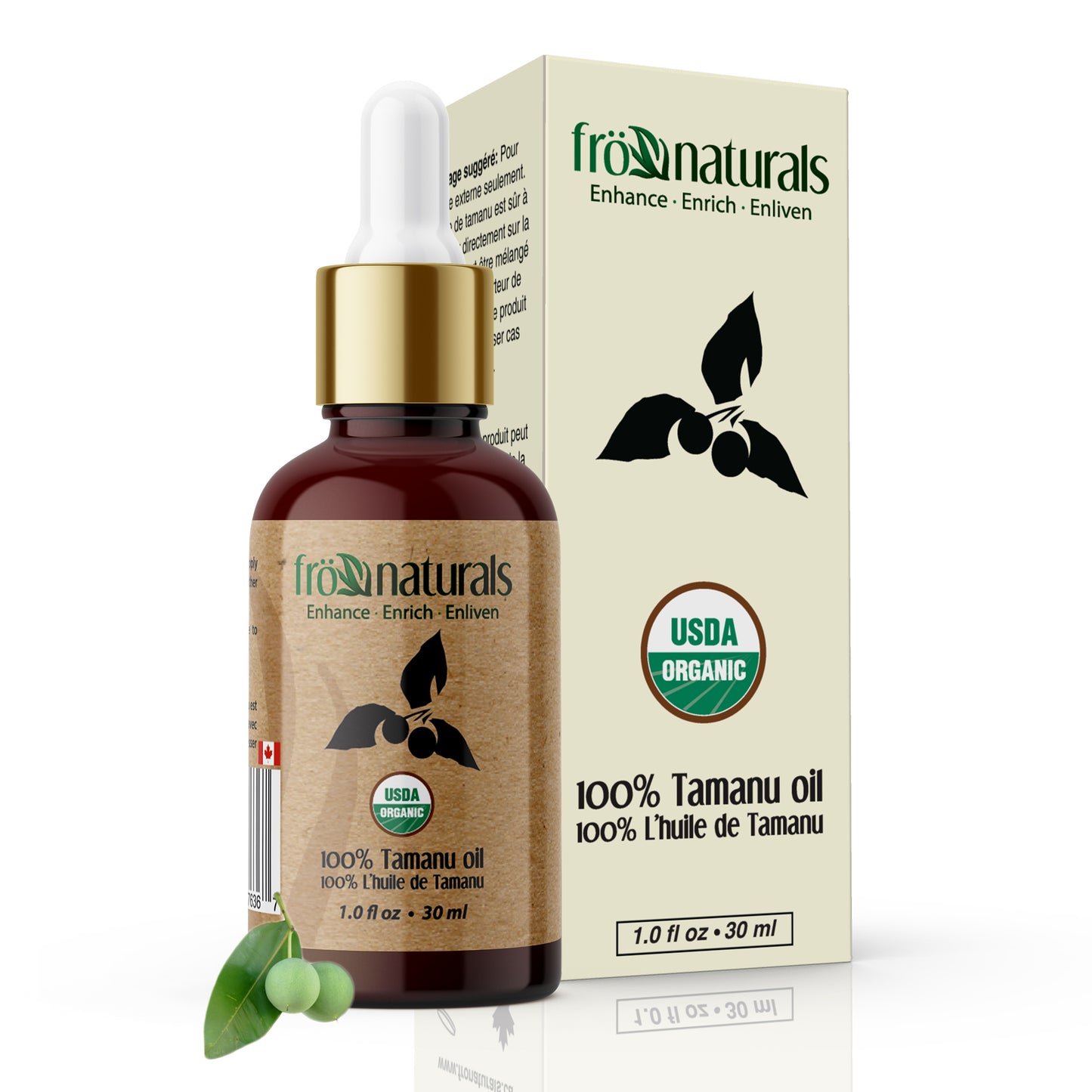 Organic Tamanu  Skin Oil 100% Pure (Calophyllum oil) Cold Pressed